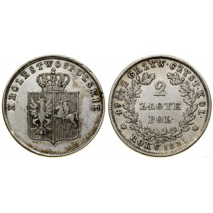 Pologne, 2 zlotys, 1831 KG, Varsovie