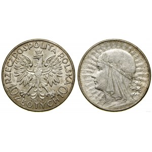 Pologne, 10 zlotys, 1932, Angleterre