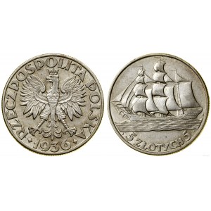 Poland, 5 zloty, 1936, Warsaw