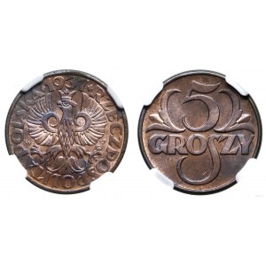 Poland, 5 groszy, 1937, Warsaw
