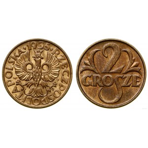 Polonia, 2 grosze, 1935, Varsavia