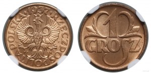 Poland, 1 grosz, 1937, Warsaw
