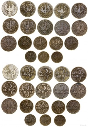 Poland, set of 18 coins