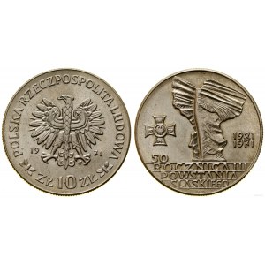 Pologne, 10 zloty, 1971, Varsovie