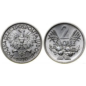 Poland, 2 zloty, 1970, Warsaw
