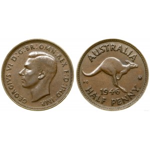 Australia, 1/2 pence, 1946, Perth