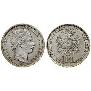 Autriche, 1/4 florin, 1862 A, Vienne
