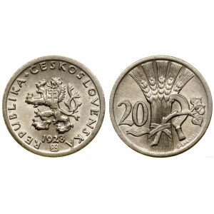 Czechoslovakia, 20 haleras, 1928, Kremnica