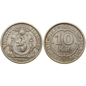 Grenlandia, 10 koron, 1922 HCN, Kopenhaga