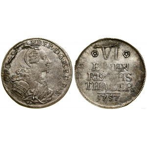 Niemcy, 1/6 talara, 1757, Schwabach
