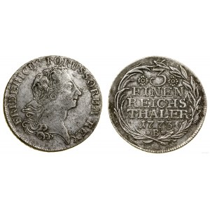 Germany, 1/3 thaler, 1773 B, Breslau