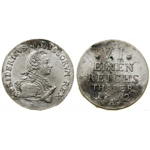 Germany, 1/6 thaler, 1752 A, Berlin