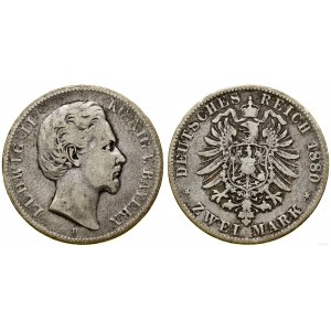 Germany, 2 marks, 1880 D, Munich