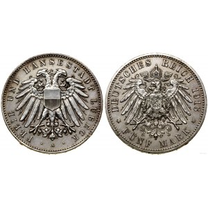 Niemcy, 5 marek, 1913 A, Berlin