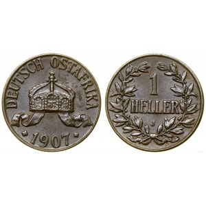 Germany, 1 halerz, 1907 J, Hamburg