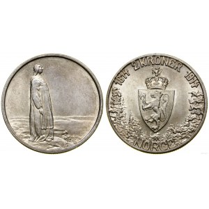 Norway, 2 crowns, 1914, Kongsberg