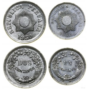 Peru, set of 7 coins, 1951-1965, Lima