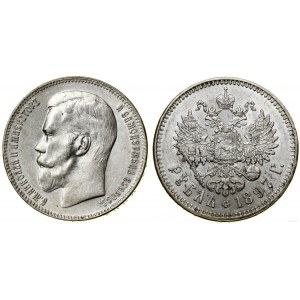 Russia, ruble, 1897 ★★★, Brussels