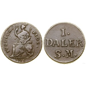Sweden, 1 daler, 1716, Stockholm