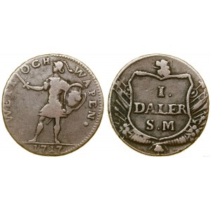Sweden, 1 daler, 1717, Stockholm