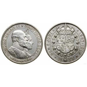 Sweden, 2 crowns, 1907, Stockholm