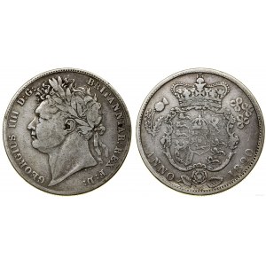 Grande-Bretagne, 1/2 couronne, 1820, Londres