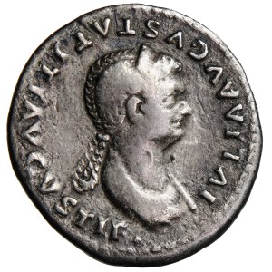 Roman Empire, Julia Titi Augusta (79–90/1), denarius (minted during the reign of Titus, 80–81), minted in Rome