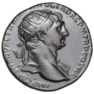 Cesarstwo Rzymskie, Trajan, dupondius, 103, men. Rzym