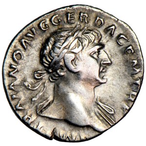 Cesarstwo Rzymskie, Trajan, denar, 108, men. Rzym