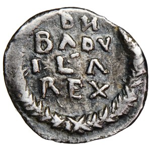 Królestwo Ostrogotów, Baduila (541-552), 1/2 silikwy, 549/550-552, men. Ticinum