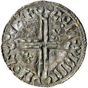 Sweden, Olaf Skoetkonung, Long cross denarius, ca. 1000–1020, minted at Sigtuna