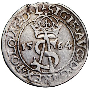 Polska, Zygmunt August, Litwa, trojak, 1564, men. Wilno