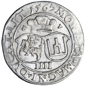 Poland, Sigismund Augustus, Lithuania, four-real coin, 1567, minted in Vilnius