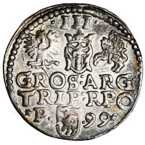 Poland, Sigismund III, Crown, trojak, 1599, minted in Poznań