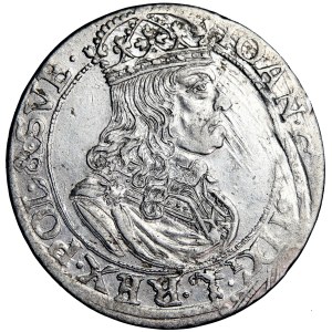 Poľsko, Jan Kazimierz, koruna, šesťkoruna, 1660, razená v Krakove