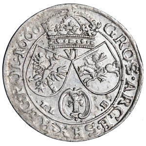 Poľsko, Jan Kazimierz, koruna, šesťkoruna, 1660, razená v Krakove