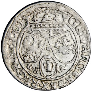 Poľsko, Jan Kazimierz, Koruna, šesťka, 1661, mincovňa Lvov, G.B. Amoretti