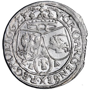 Poľsko, Jan Kazimierz, koruna, šesťkoruna, 1662, mincovňa Ľvov, G.B. Amoretti