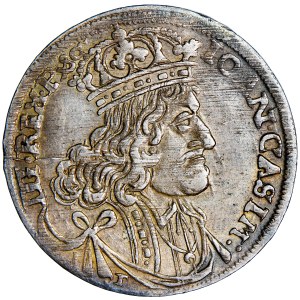 Polonia, Jan Kazimierz, Corona, ort, 1656, coniato a Cracovia, Jakub Czamer