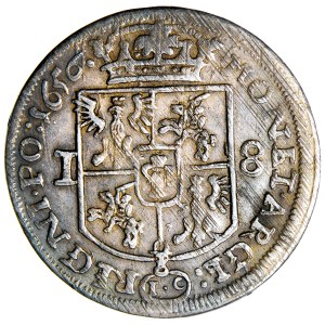 Polonia, Jan Kazimierz, Corona, ort, 1656, coniato a Cracovia, Jakub Czamer