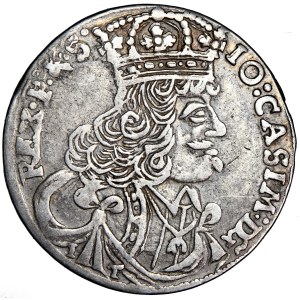 Polsko, Jan Kazimierz, Koruna, ort, 1657, raženo v Krakově