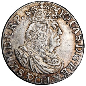 Polsko, Jan Kazimierz, Koruna, ort, 1658, ražba v Krakově, Tytus Liwiusz Boratini
