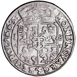 Polonia, Jan Kazimierz, Corona, ort, 1663, coniato a Bydgoszcz