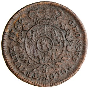 Poland, Stanisław August, Crown, copper trojak, 1766, minted in Kraków