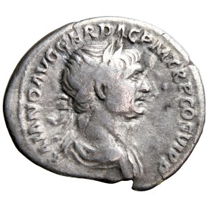 Roman Empire, Trajan, denarius, 113–114, minted in Rome