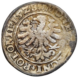 Poland, Sigismund I the Old, Crown, grosz, 1528, minted in Kraków, by Mikołaj Szydłowiecki, Treasurer