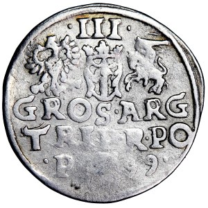 Polen, Sigismund III., Krone, Trojak, 1599, geprägt in Posen