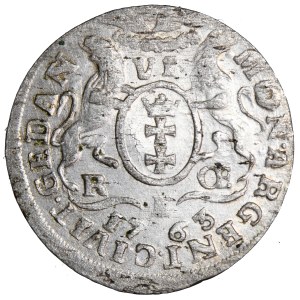Poland, Augustus III, 6-realis coin, 1763, minted in Gdańsk