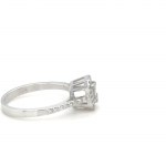 WHITE GOLD RING - 2.60 GR WITH DIAMONDS - DH-R1020