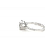 WHITE GOLD RING - 2.60 GR WITH DIAMONDS - DH-R1020